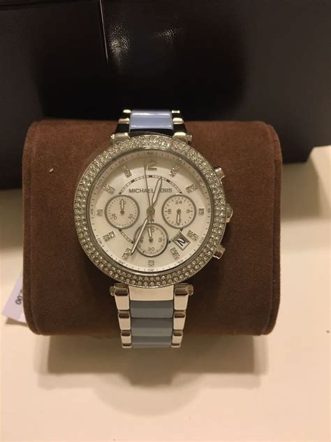 Michael Kors Parker Mother of Pearl Dial Stainless Steel and 